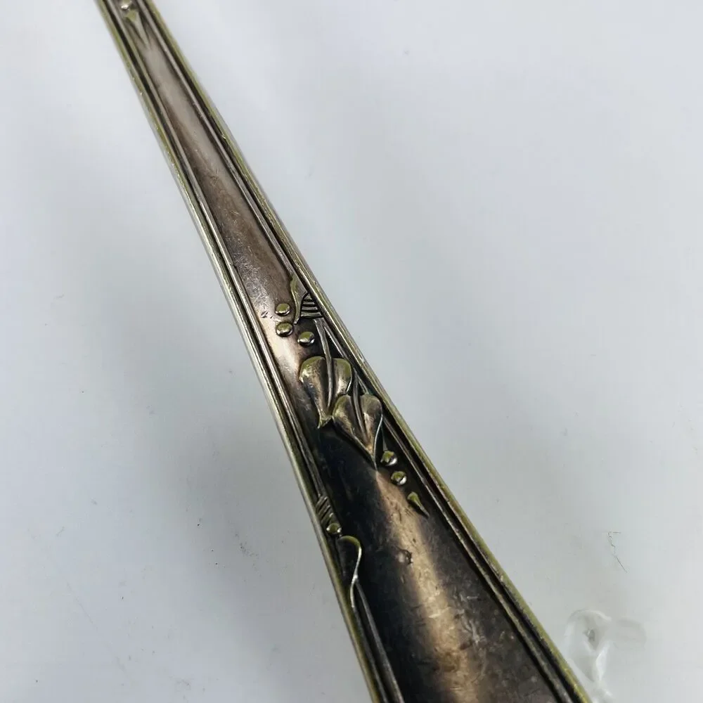 Meadowbrook Heather Dessert Pie Server WM A Rogers Oneida SilverPlate VTG